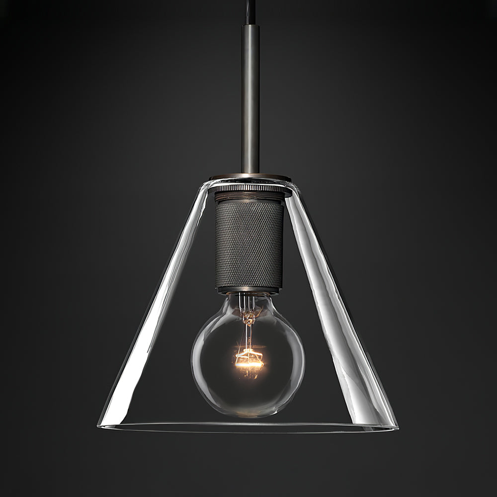 Armed Brass Pendant Lamp