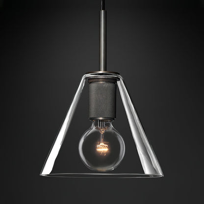 Armed Brass Pendant Lamp