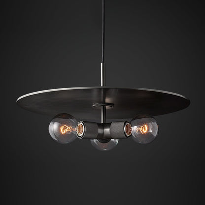 Armed Brass Pendant Lamp