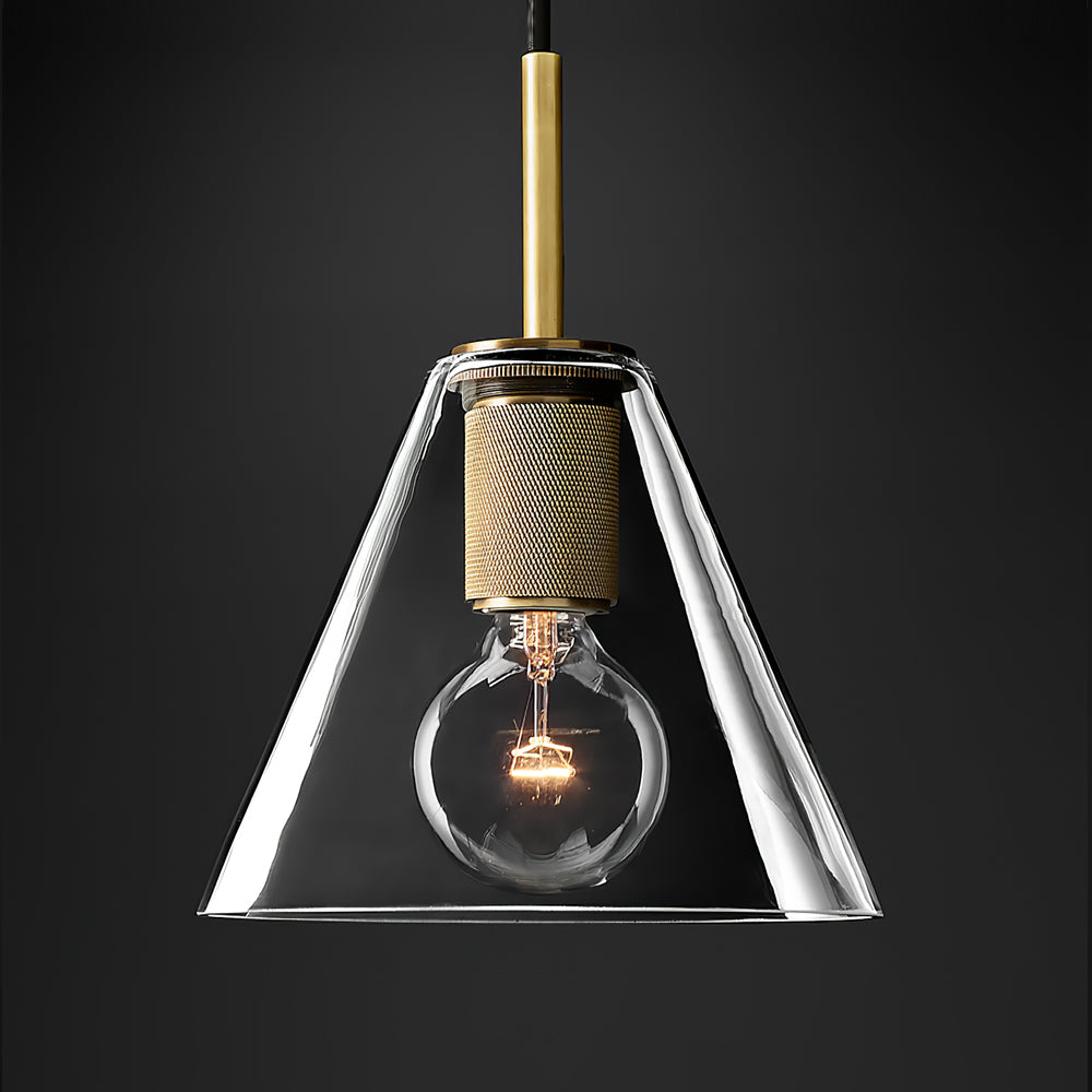 Armed Brass Pendant Lamp