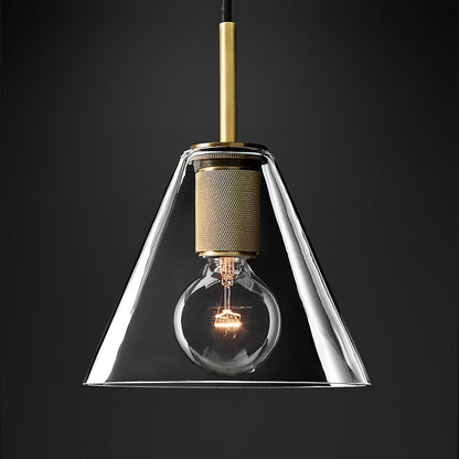 Armed Brass Pendant Lamp
