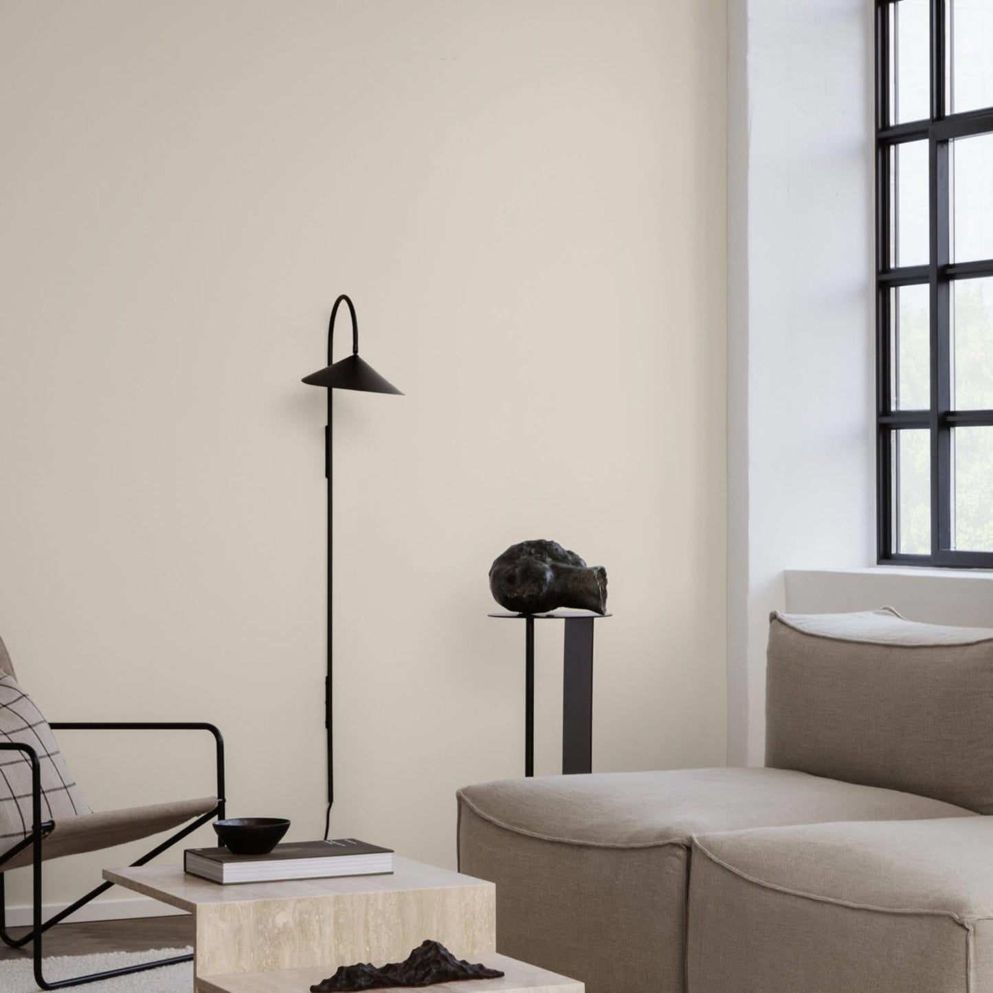 Stella wall lamp installed living room architectural accent - Casa Norex