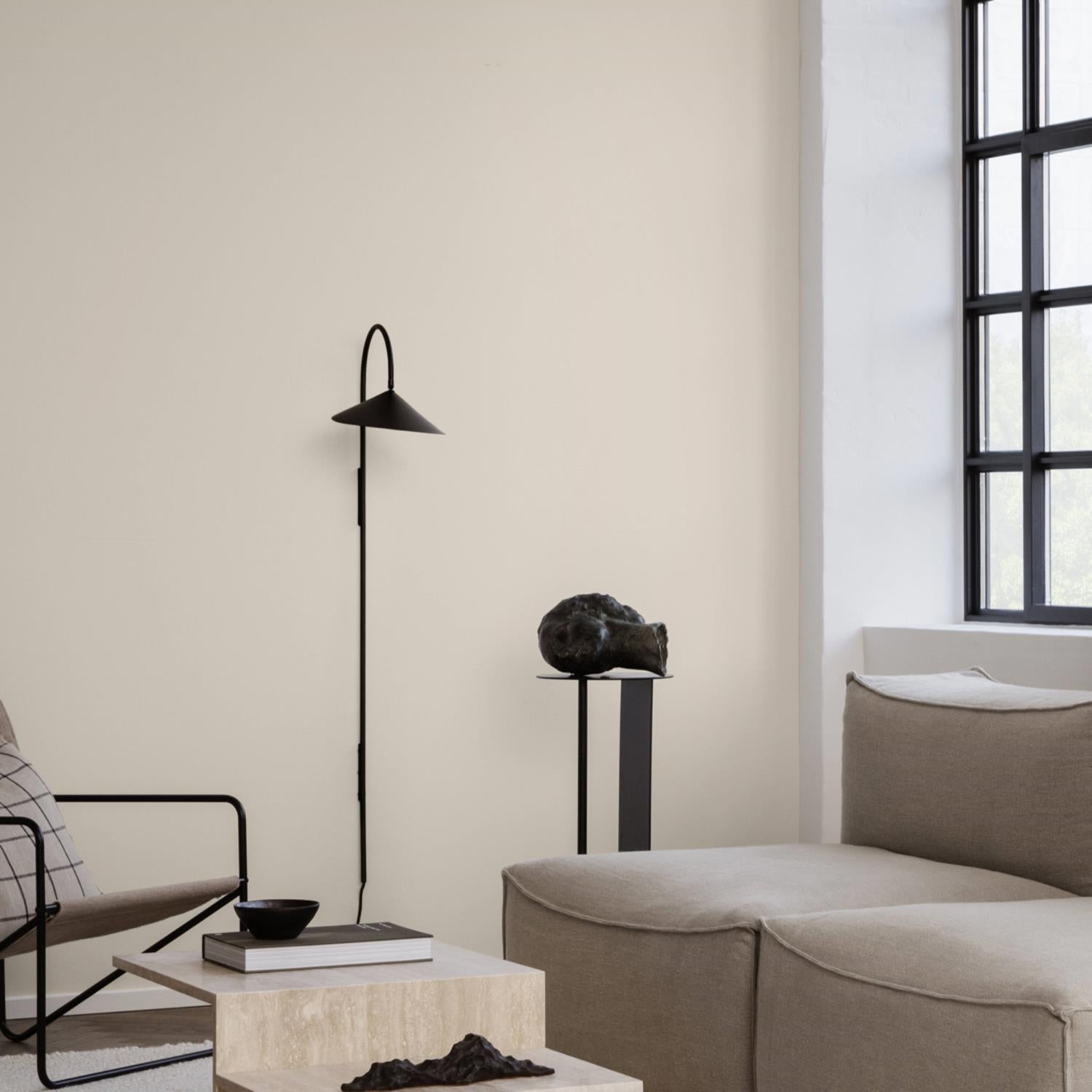 Stella wall lamp installed living room architectural accent - Casa Norex