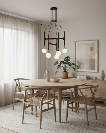 Astra Wood Chandelier