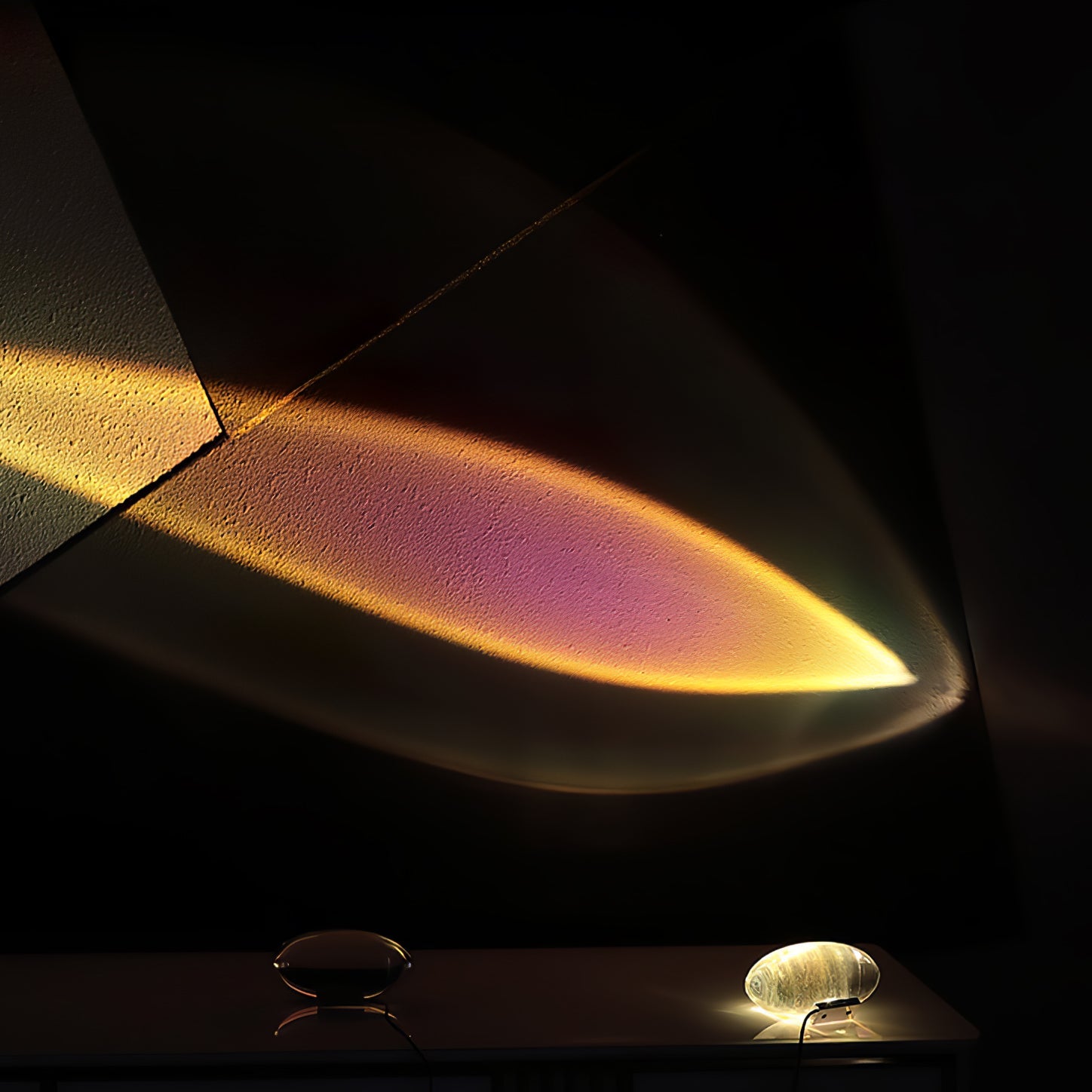 Table lamp in modern living room — warm ambient glow | Casa Norex