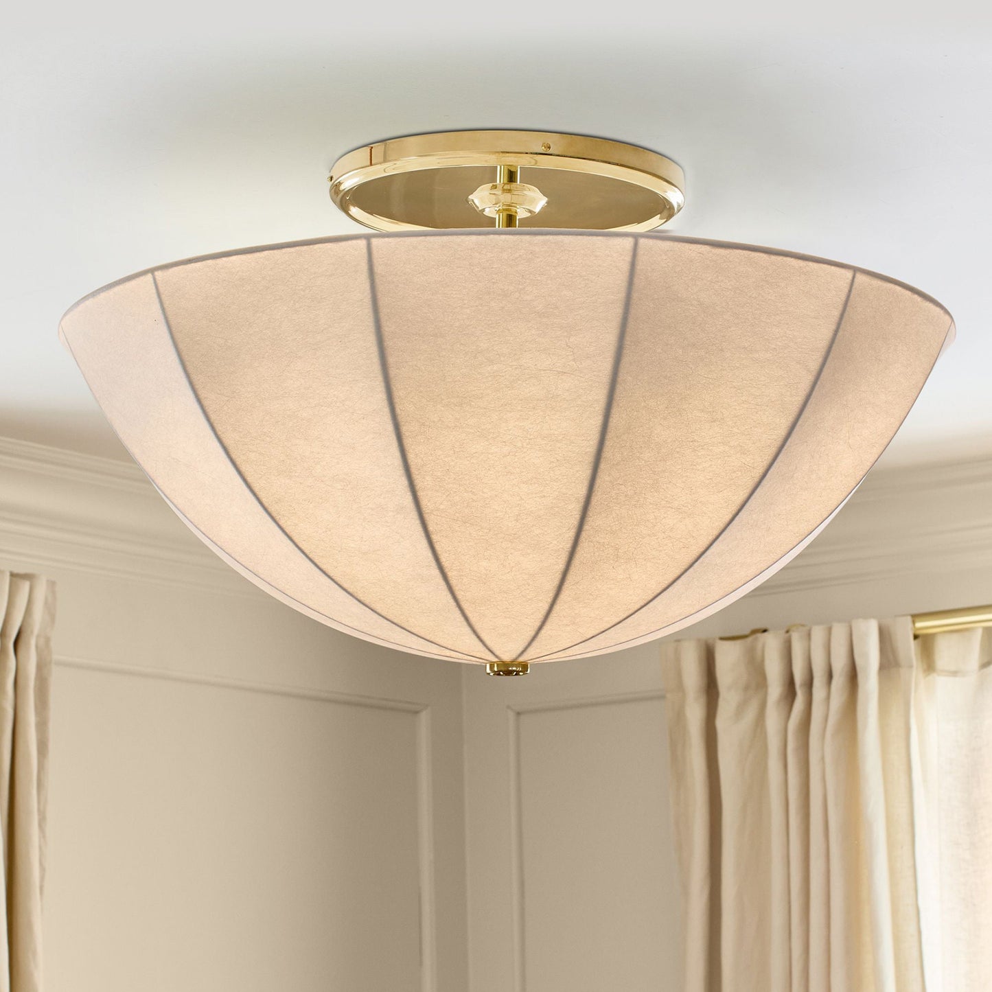 Auden Fabric Semi-Flush Mount