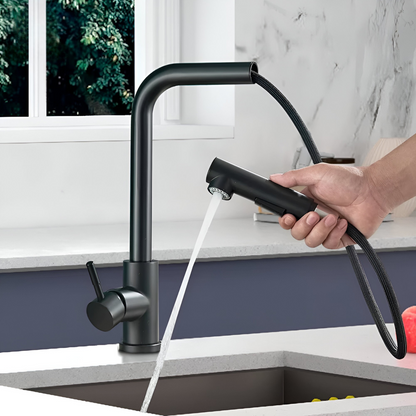 Fenwick High-Arc Pull-Out Kitchen Faucet — dual stream and spray modes | Casa Norex