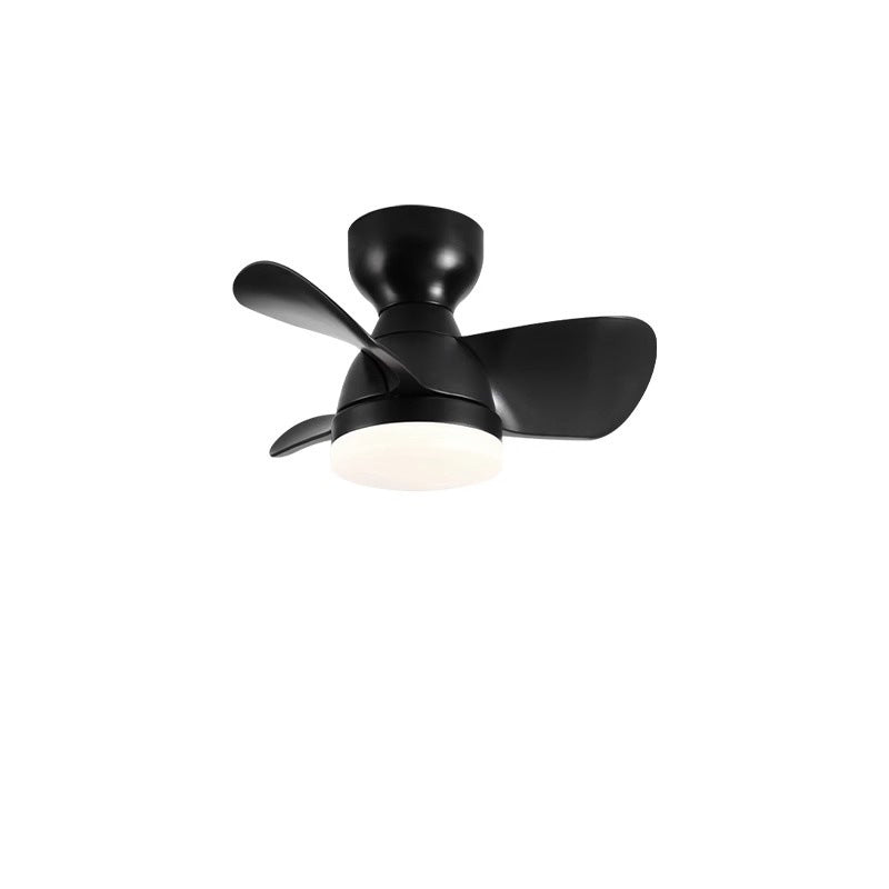 Close-up of three-blade design and ABS acrylic diffuser on retro ceiling fan light | Casa Norex