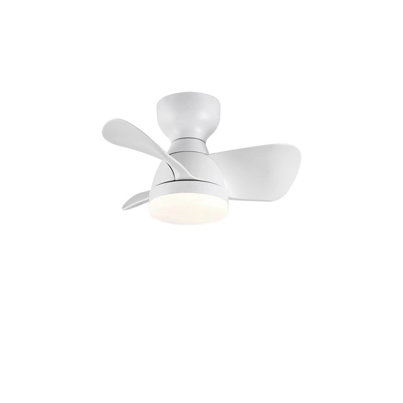 Retro ceiling fan light alternate angle — walnut color finish | Casa Norex
