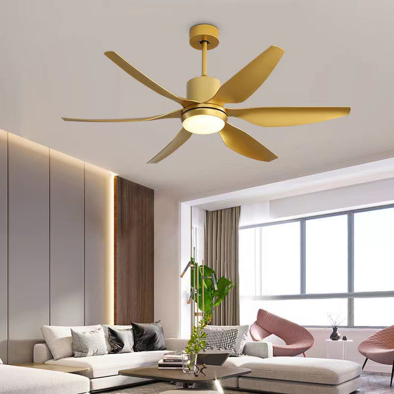 Marlow ceiling fan light in Gold finish detail — Casa Norex
