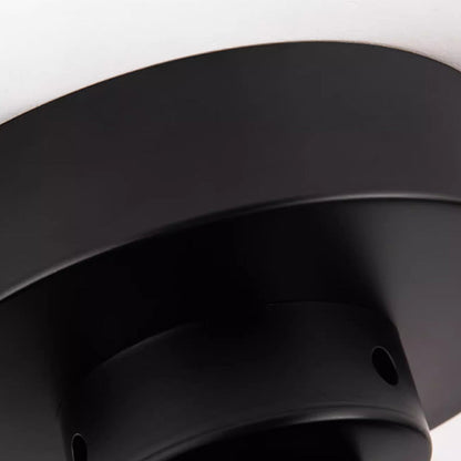 Modern Minimalist ABS Iron Fan-Shaped Round LED Downrods Ceiling Fan Light For Bedroom