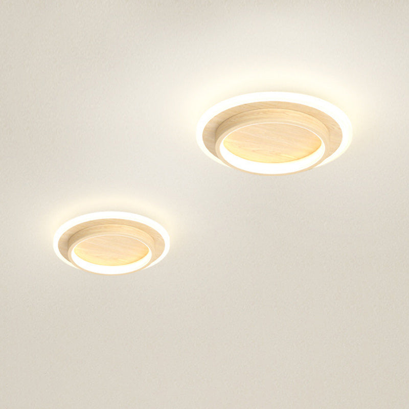 Flush mount in walnut finish detail — Casa Norex
