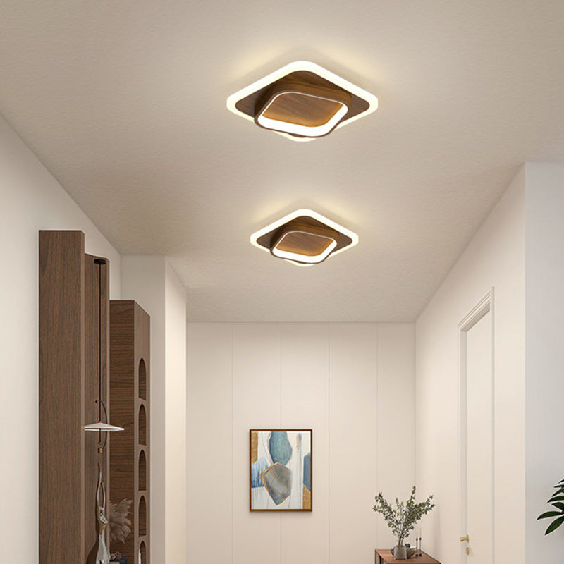 Scandinavian iron flush mount — round profile with acrylic diffuser | Casa Norex