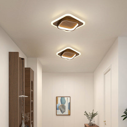 Scandinavian iron flush mount — round profile with acrylic diffuser | Casa Norex