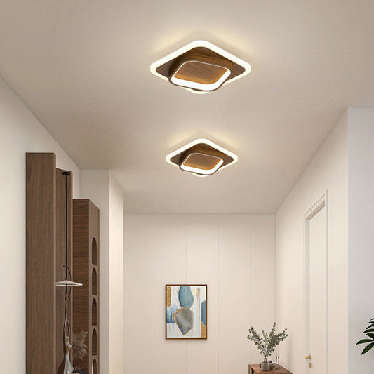 Scandinavian iron flush mount — round profile with acrylic diffuser | Casa Norex