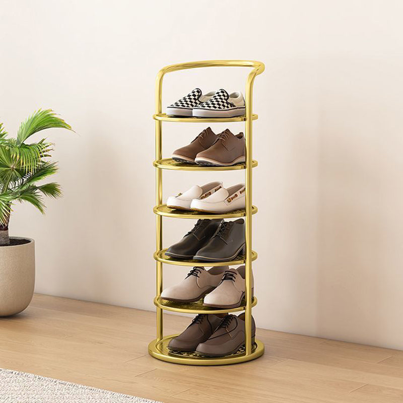 Close-up of solid iron and carbon steel shoe rack frame joints | Casa Norex