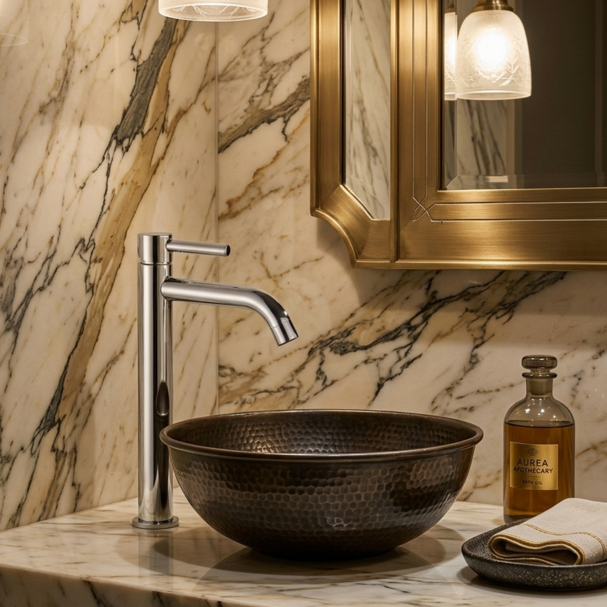 Milltown Bathroom Basin Faucet handle detail — White finish — Casa Norex