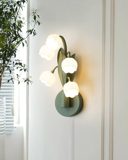 Bell Orchid lamp full bloom cascade side view - Casa Norex