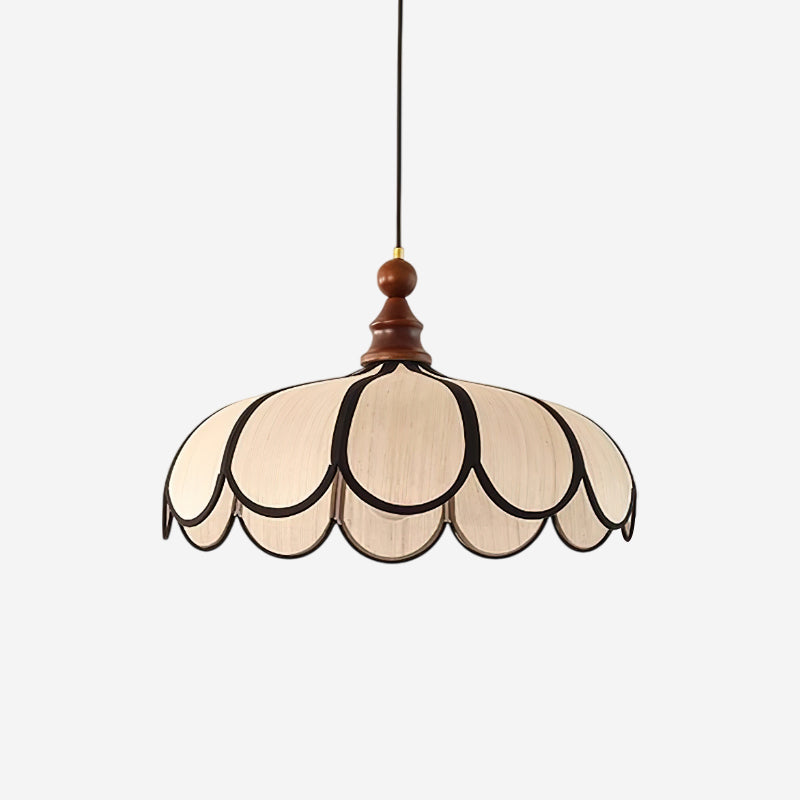Pendant lamp cluster — walnut and beige | Casa Norex