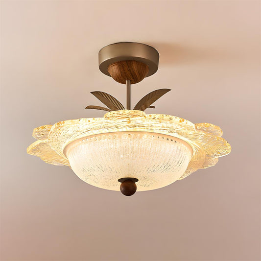 Bellmora floral petal ceiling lamp champagne gold | Casa Norex