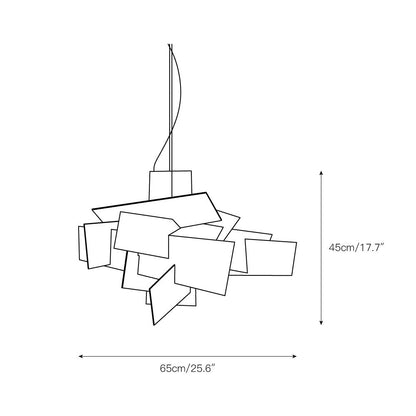 Big Bang chandelier angle view — large size | Casa Norex