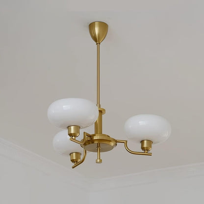 Close-up of glass shade on Bonnie chandelier | Casa Norex