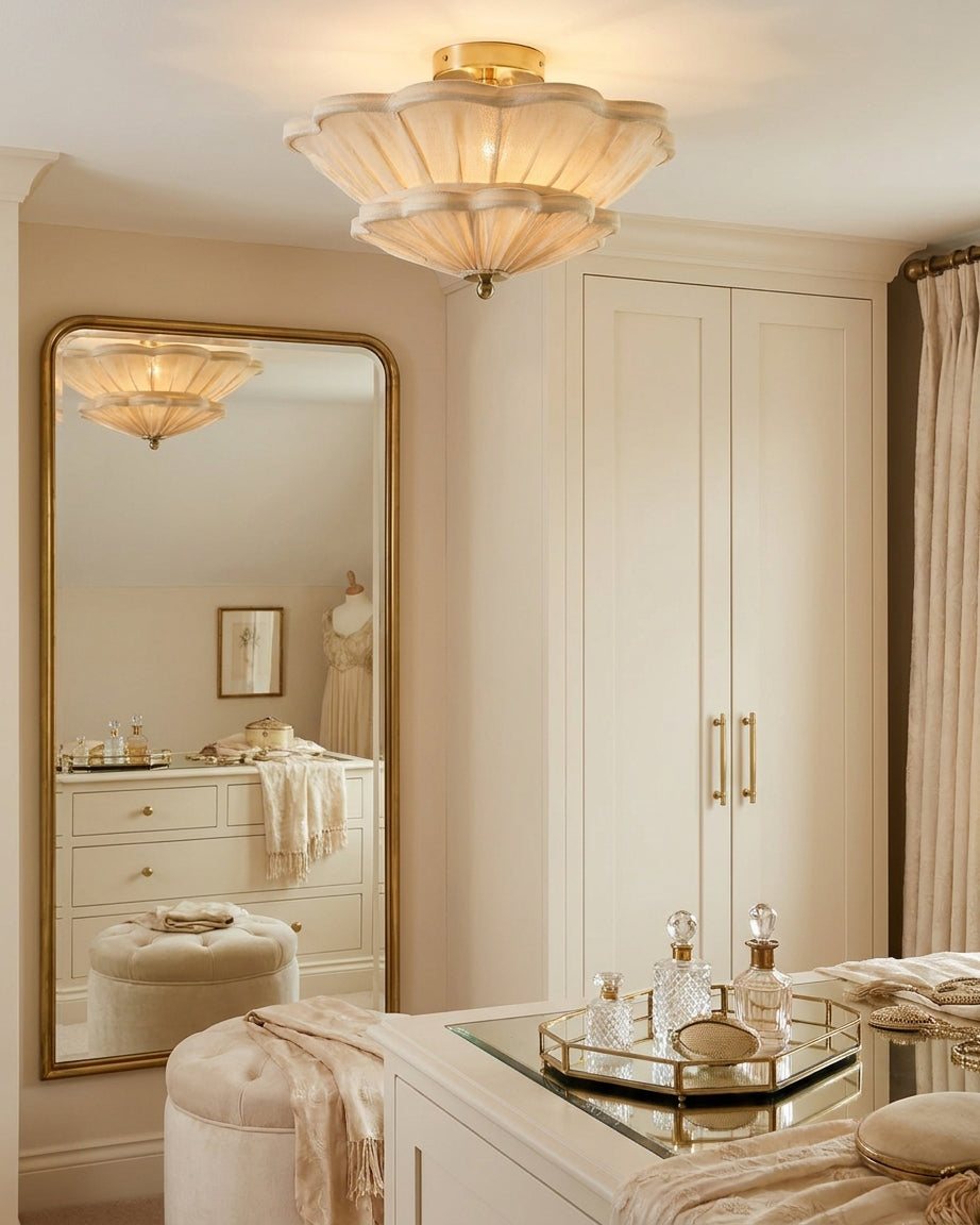 Calyra linen shade profile - 18 inch diameter - Casa Norex