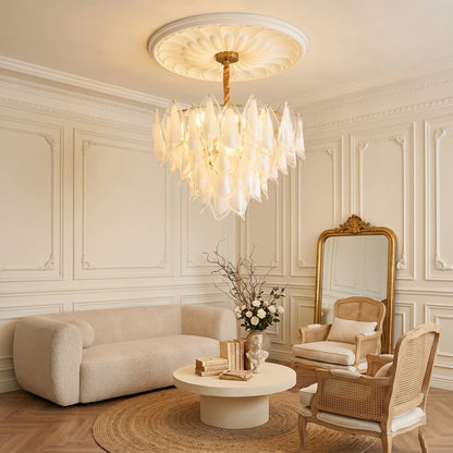 Celeste Glass Petal Chandelier