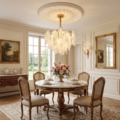 Celeste Glass Petal Chandelier