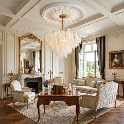 Celeste Glass Petal Chandelier