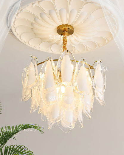 Celeste Glass Petal Chandelier