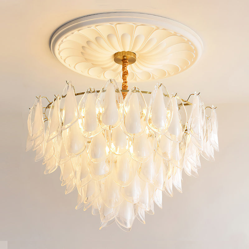 Celeste Glass Petal Chandelier