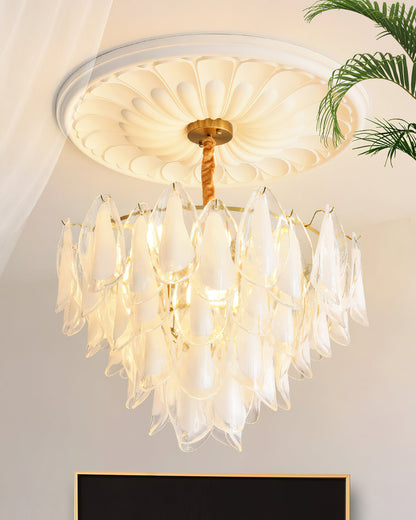 Celeste Glass Petal Chandelier
