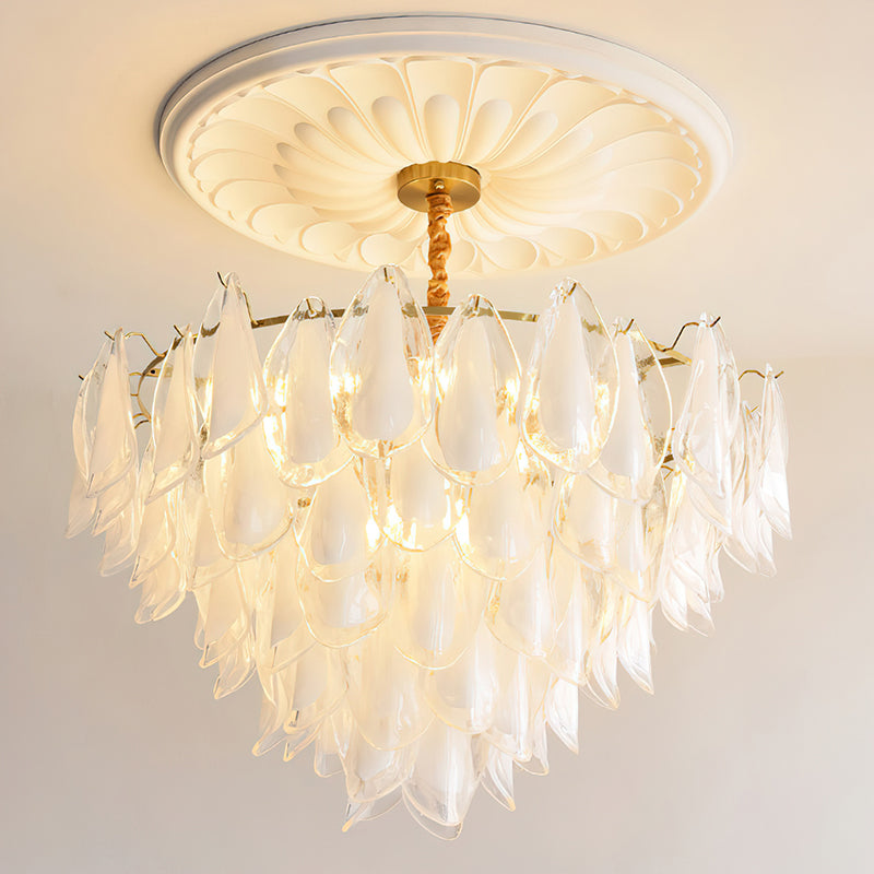 Celeste Glass Petal Chandelier