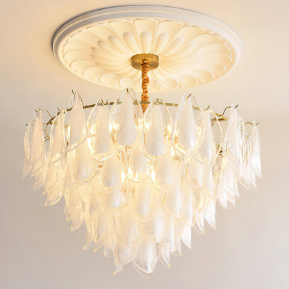 Celeste Glass Petal Chandelier