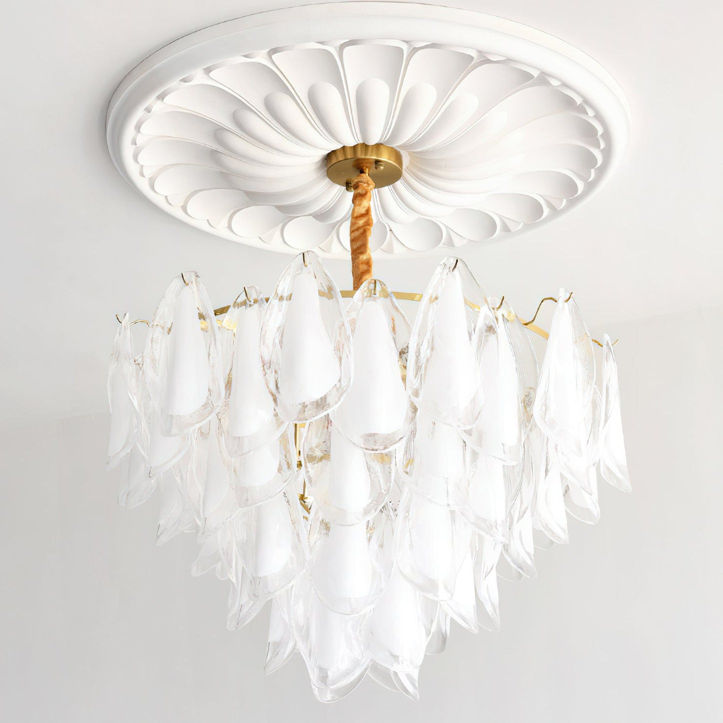 Celeste Glass Petal Chandelier