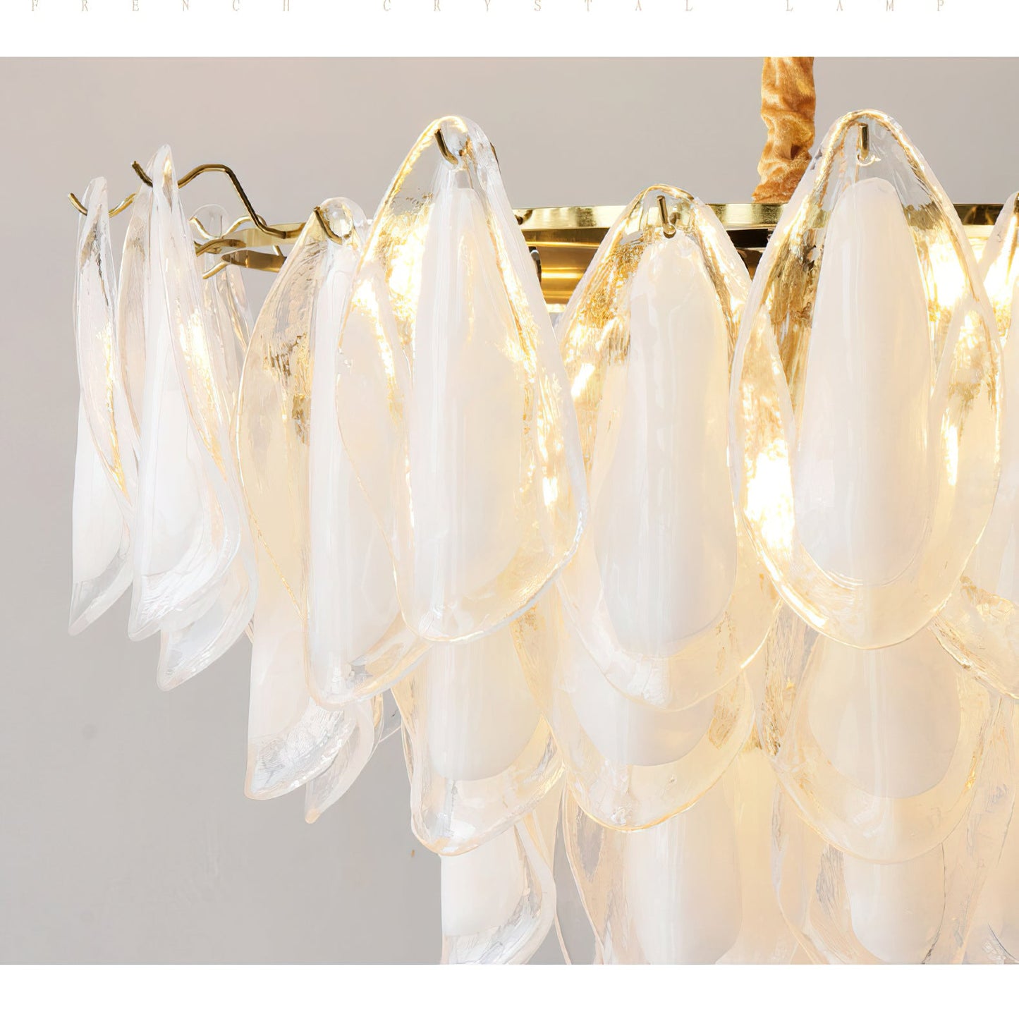 Celeste Glass Petal Chandelier