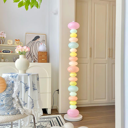 Candy floor lamp glowing glass spheres — Casa Norex