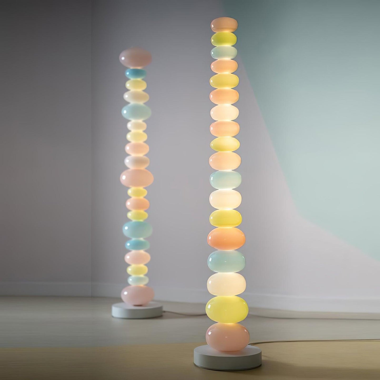 Candy floor lamp styled interior view — Casa Norex
