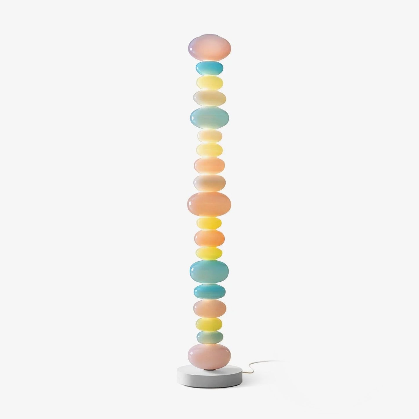 Close-up of glass spheres on Candy floor lamp | Casa Norex