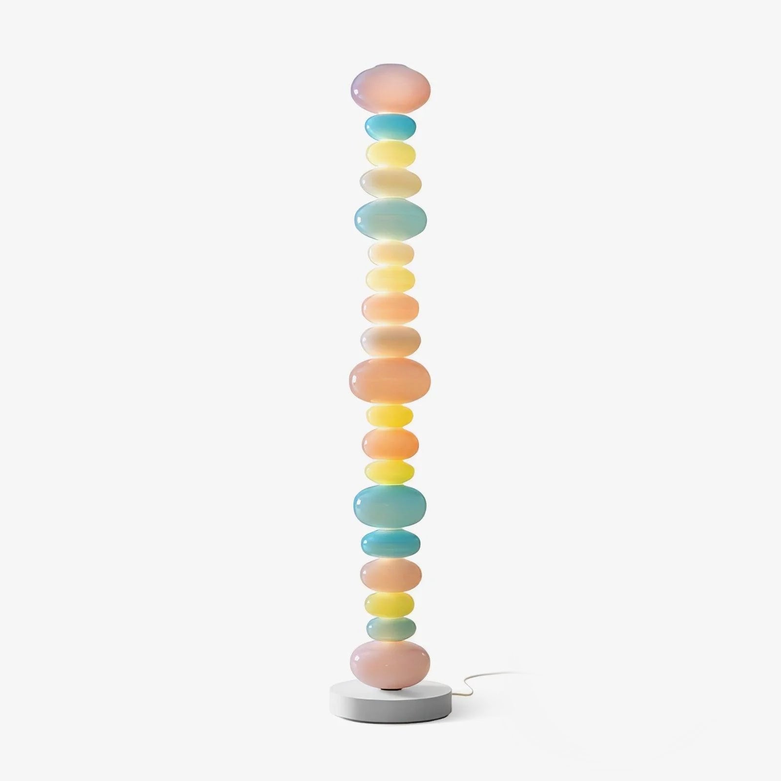 Close-up of glass spheres on Candy floor lamp | Casa Norex