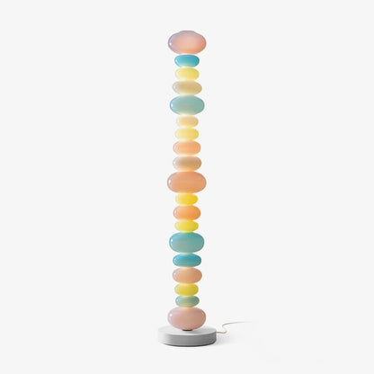 Close-up of glass spheres on Candy floor lamp | Casa Norex