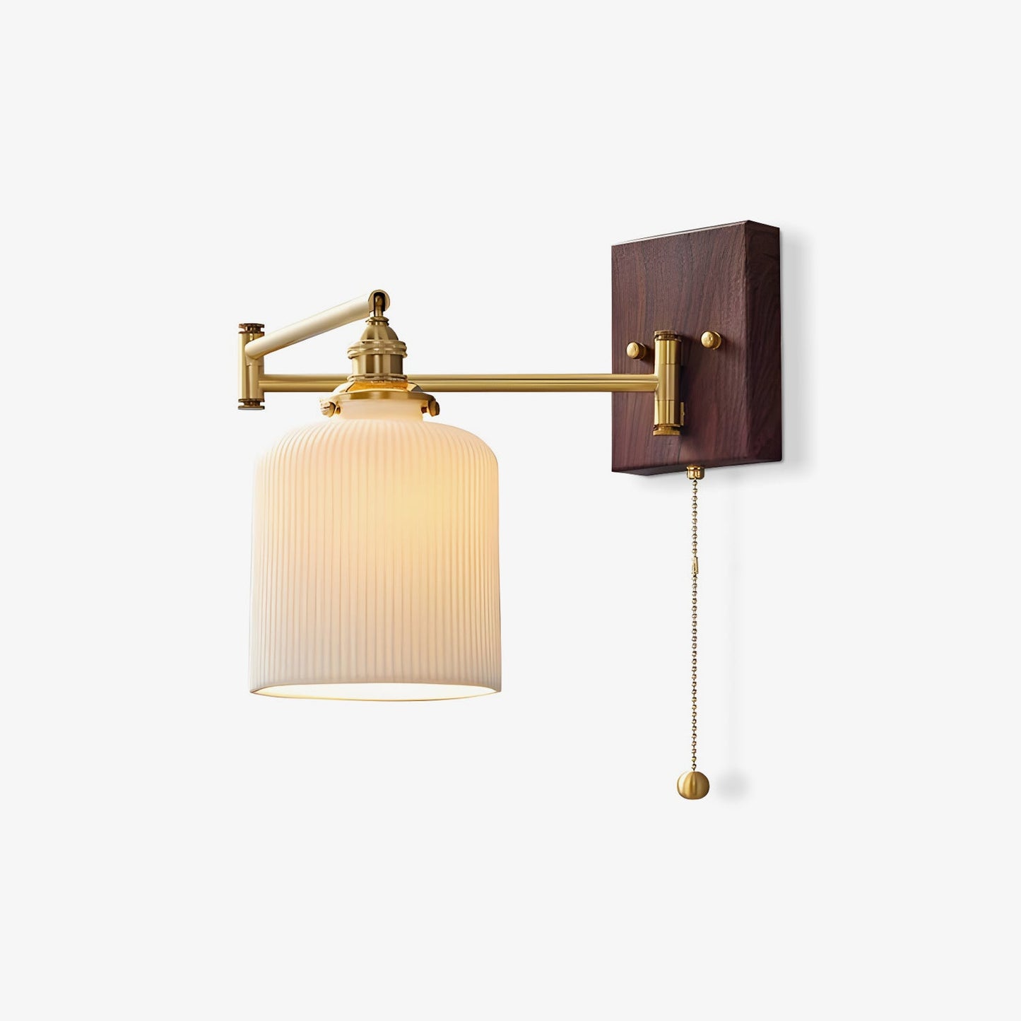 Sculptural ceramic wall lamp detail — Casa Norex