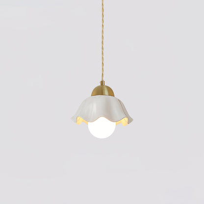 Ceramics Floral Pendant Light