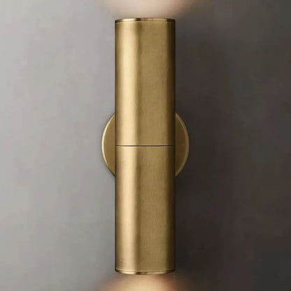 Close-up of GU10 lamp heads on brass wall sconce | Casa Norex