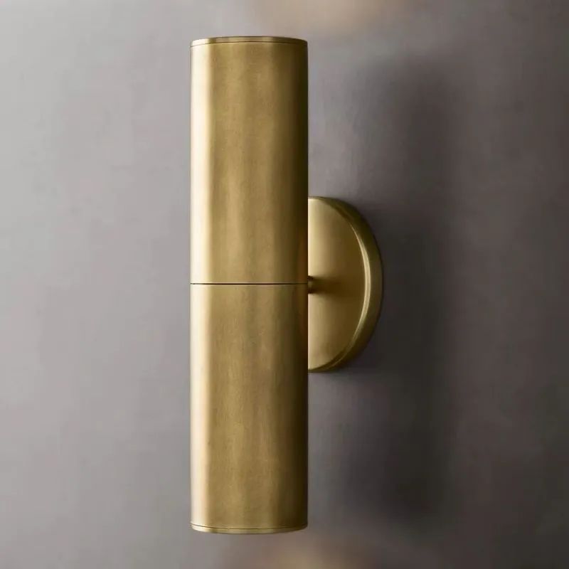 Solid brass linear wall sconce — dual GU10 lights | Casa Norex
