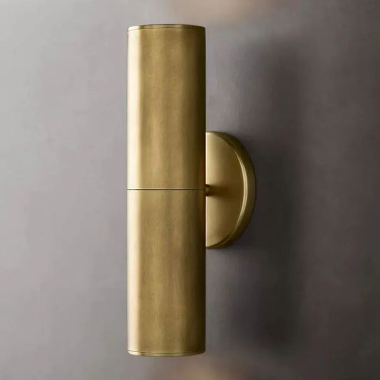 Solid brass linear wall sconce — dual GU10 lights | Casa Norex