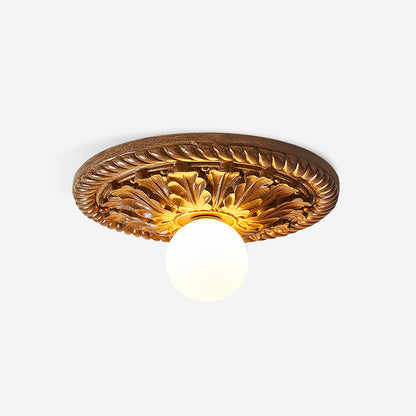 Circa ceiling light beige finish installed - Casa Norex