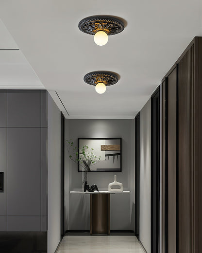 Circa cream ceiling lamp white finish product shot - Casa Norex