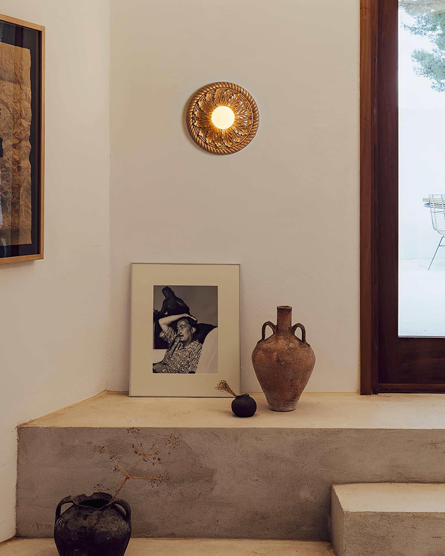 Circa wood grain finish ceiling light variant - Casa Norex